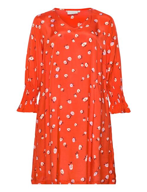 Kaffe Curve Kcolly Dress Kaffe Curve Red