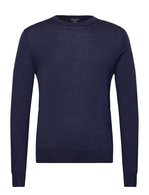 Se Hackett London Gmd Merino Silk Crew Hackett London Navy ved Booztlet