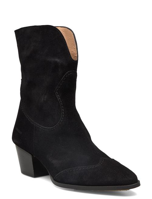 ANGULUS Bootie - Block Heel - With Zippe ANGULUS Black