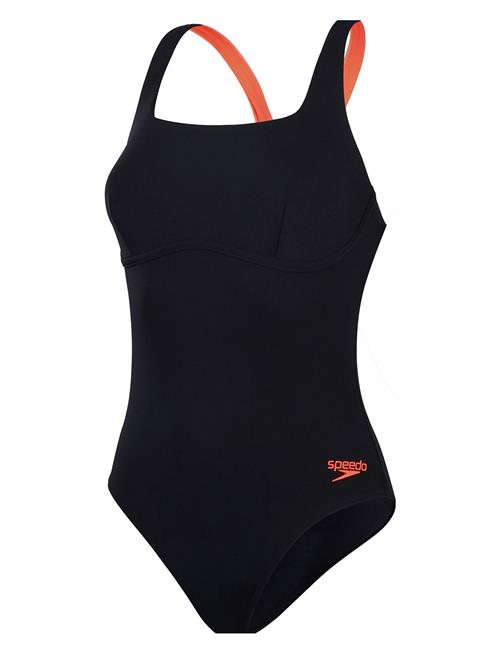 Speedo Womens Flex Band Swimsuit With Built In Swim Bra Speedo Black