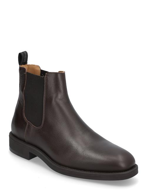 Selected Homme Slhjoseph Leather Chelsea Boot Noos Selected Homme Brown