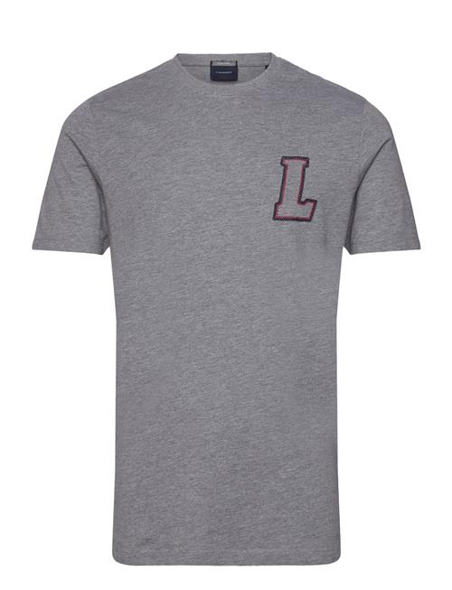 Lindbergh Appliqué Logo Tee Lindbergh Grey