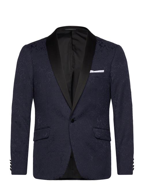 Se Lindbergh Jaquard Smoking Blazer Lindbergh Navy ved Booztlet