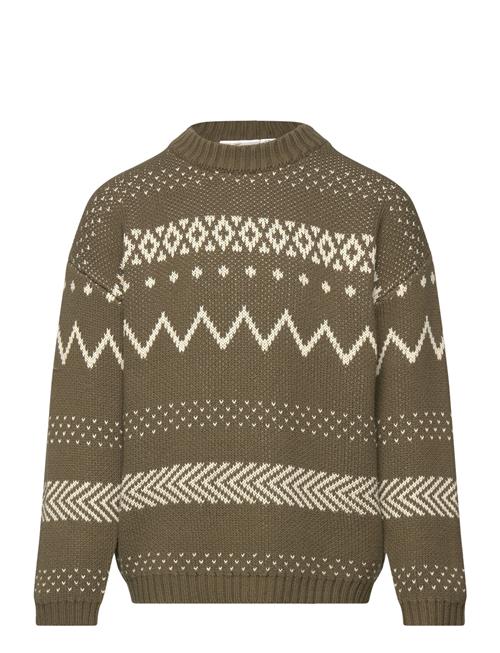 The New Tnlinus Jacquard Pullover The New Khaki