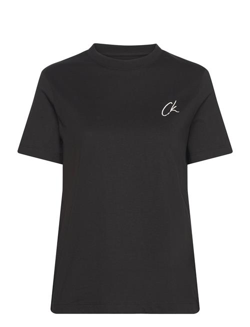 Calvin Klein Jeans Embroidered Ck Regular Tee Calvin Klein Jeans Black