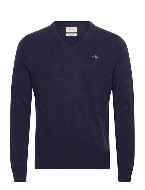 Extrafine Lambswool V-Neck GANT Navy