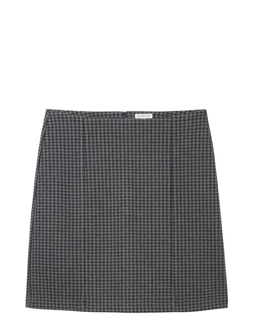 Cosy Checked Skirt Tom Tailor Grey