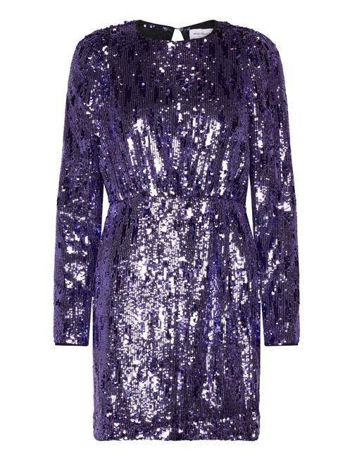 Selected Femme Slfari-Colyn Ls Short Sequins Dress B Selected Femme Purple