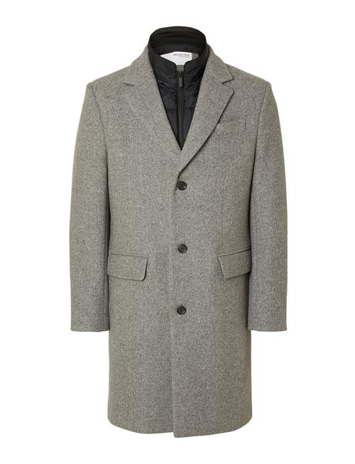 Slhnew Joseph Coat Noos Selected Homme Grey