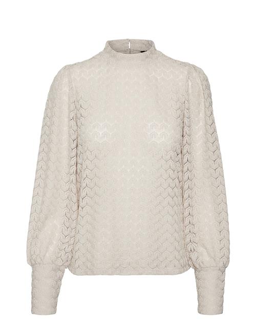 Se Vero Moda Vmbecca Ls High Neck Lace Top Jrs Noos Vero Moda Cream ved Booztlet