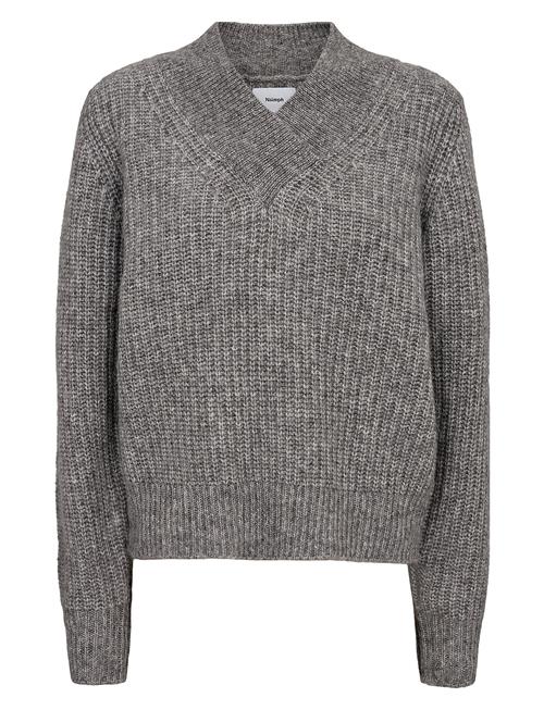 Se Nümph Nuzindi V-Neck Pullover Nümph Grey ved Booztlet