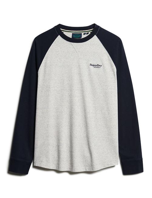 Superdry Essential Logo Baseball Ls Top Superdry Grey