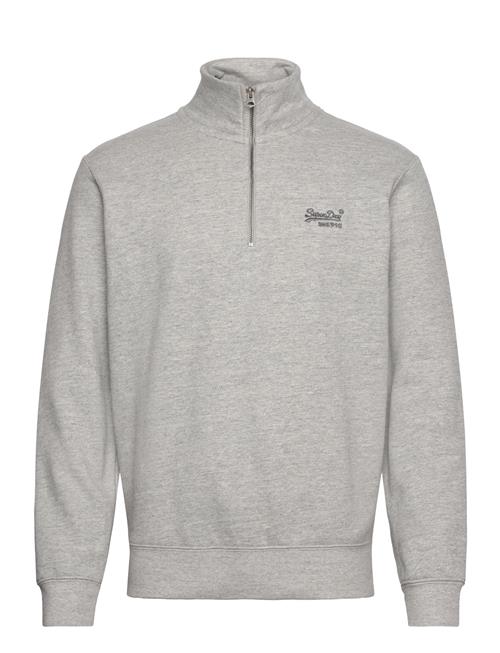 Se Superdry Essential Logo Henley Superdry Grey ved Booztlet