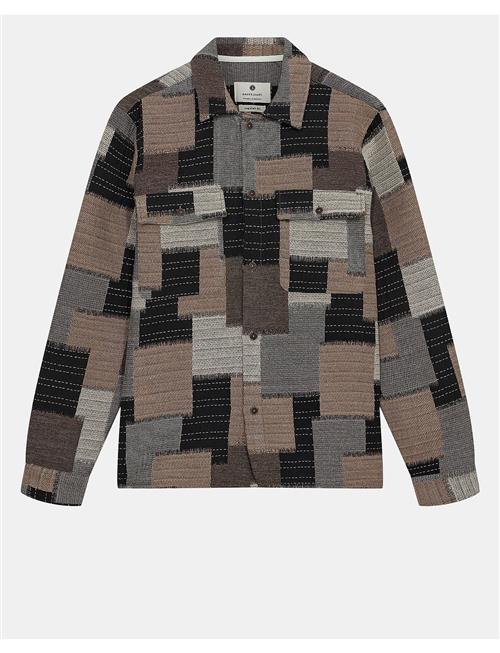 Anerkjendt Akoscar Patchwork Overshirt Anerkjendt Black