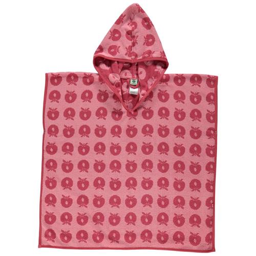 Se Småfolk Mønstret Bath Poncho Med Æbler Sea Pink | Lyserød | 3-5 years ved Babyshop