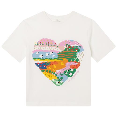 Stella McCartney Kids T-shirt Med Tryk Cremefarvet |  | 6 years