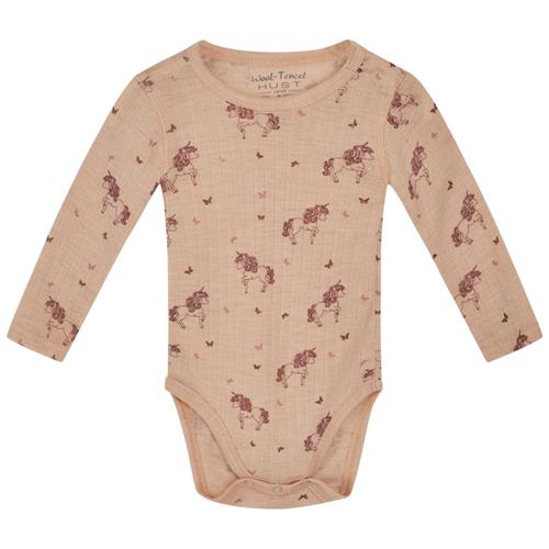 Se Hust&Claire Bocel Mønstret Babybody Rose Cloud | Lyserød | 62 cm ved Babyshop