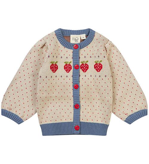 Se Flöss Flöss Cardigan - Strik - Betty - Warm Cotton/Slate Blue ved KidsWorld