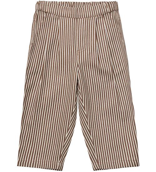 FlÃ¶ss Bukser - Bib - Roast Brown Stripe