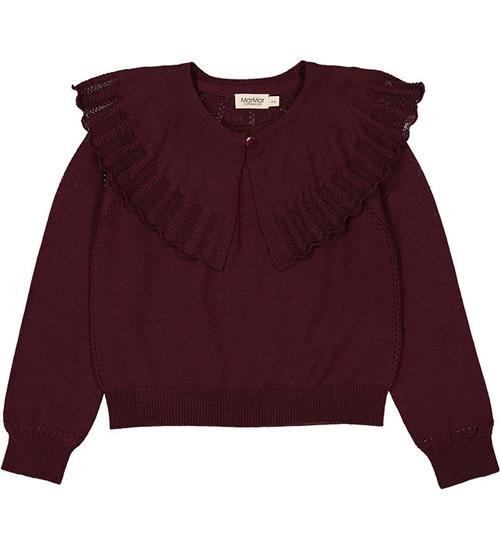 Se MarMar MarMar Bluse - Strik - Uld - Thulla - Deep Mulberry ved KidsWorld