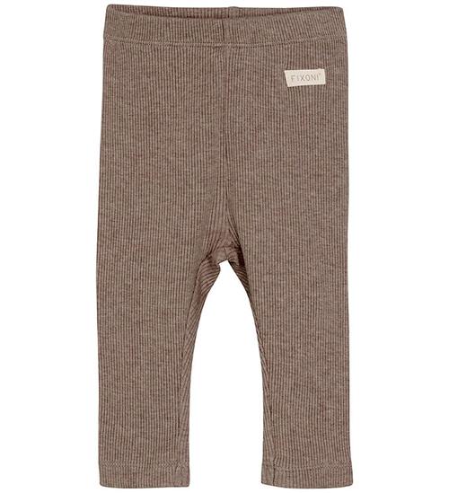 Fixoni Fixoni Leggins - Rib - Deep Taupe