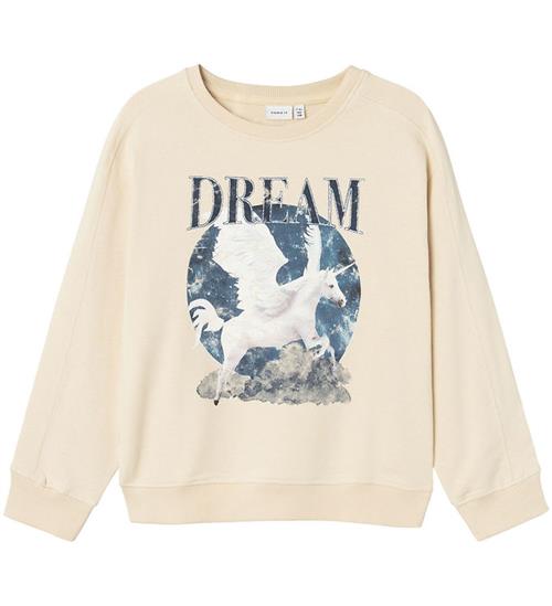 Name It Name It Sweatshirt - NkfOldet - Summer Sand m. Glimmer