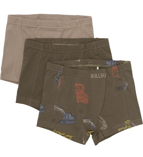 Minymo Minymo Boxershorts - 3-pak - Canteen m. Arbejdsbiler