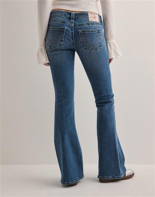 True Religion - Blå - Nelly Ultra Low Rise Joey Flare Sn