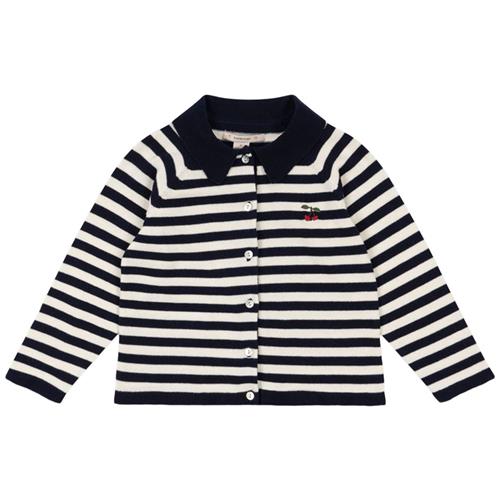 Konges Sløjd Venton Knit Cardigan Navy Stripe | Blå | 9 months