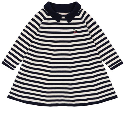 Se Konges Sløjd Venton Knit Kjole Navy Stripe | Blå | 4 years ved Babyshop