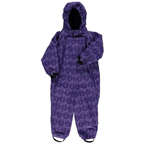 Småfolk Baby-flyverdragt Apples Purple | Lilla | 2-3 years