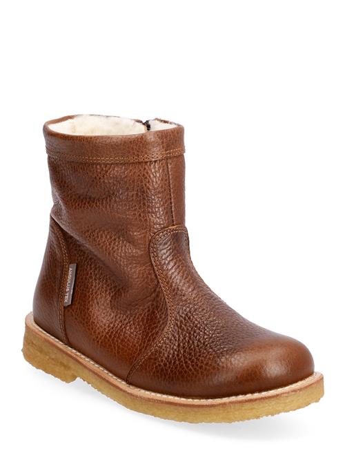 Se ANGULUS Boots - Flat - With Zipper ANGULUS Brown ved Booztlet