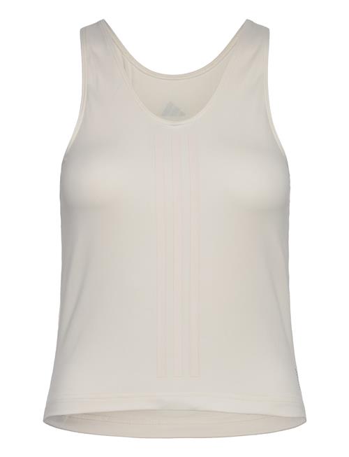 Se Power Reversible 3 Stripes Tight Fit Tank Adidas Performance Beige ved Booztlet