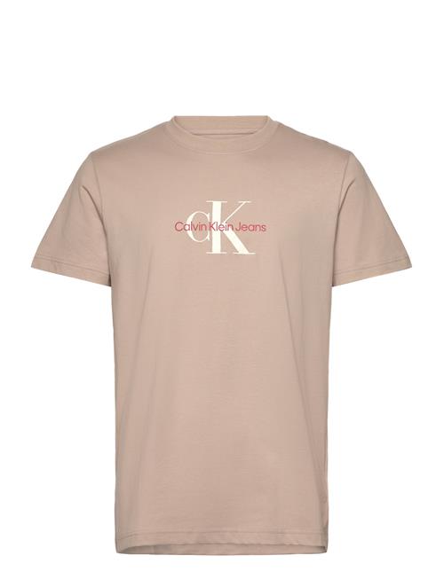 Calvin Klein Jeans Distressed Monologo Tee Calvin Klein Jeans Beige