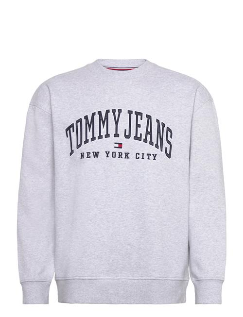 Se Tommy Jeans Tjm Rlx Tj Gd Varsity Crew Tommy Jeans Grey ved Booztlet