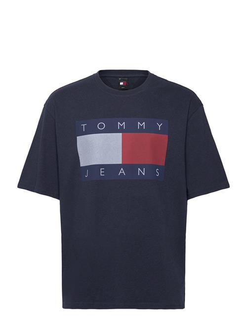 Tjm Ovz Melange Flag Tee Tommy Jeans Navy