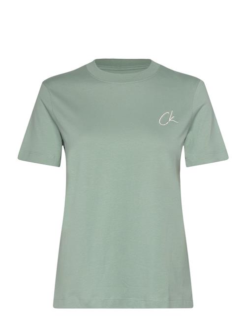 Calvin Klein Jeans Embroidered Ck Regular Tee Calvin Klein Jeans Green