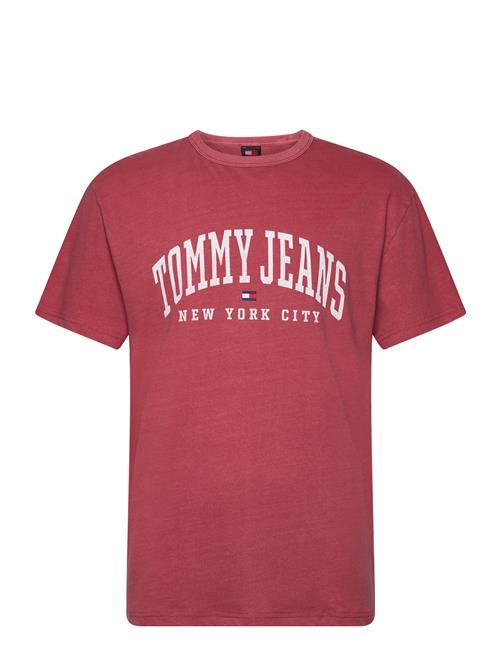 Tommy Jeans Tjm Reg Arc Varsity Washed Tee Tommy Jeans Red