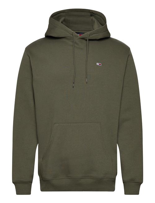 Tjm Reg S Flag Fleece Hoodie Tommy Jeans Green