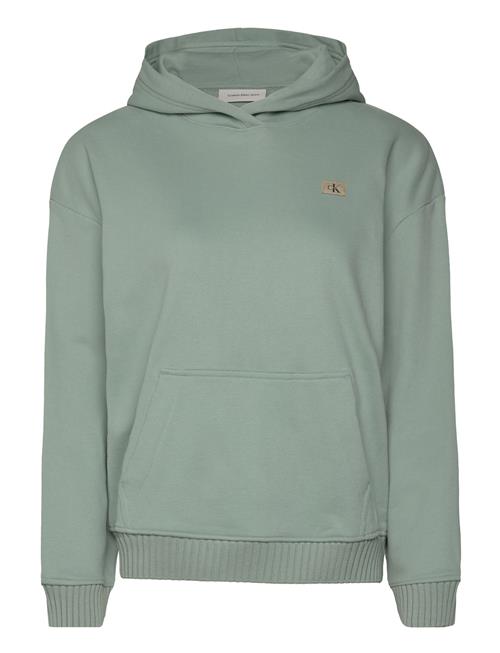 Calvin Klein Jeans Woven Label Peached Hoodie Calvin Klein Jeans Green