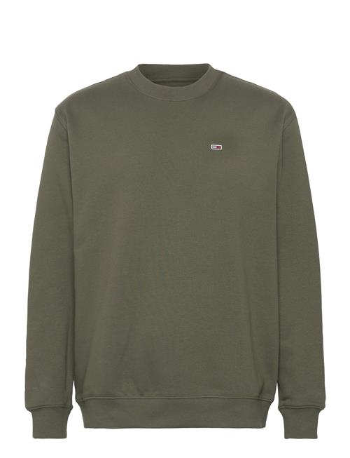 Tjm Reg S Flag Fleece Crew Tommy Jeans Green