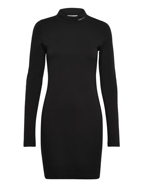 Calvin Klein Jeans Logo Elastic Milano Dress Calvin Klein Jeans Black