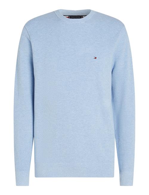 Se Tommy Hilfiger Essential Structure Crew Neck Tommy Hilfiger Blue ved Booztlet