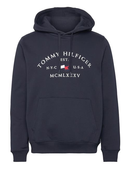 Se Tommy Hilfiger Nautical Arch Hoody Tommy Hilfiger Navy ved Booztlet