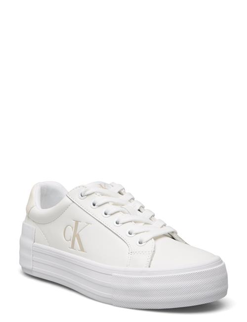 Se Calvin Klein Vulc Flatform Low Mg Lth Calvin Klein White ved Booztlet