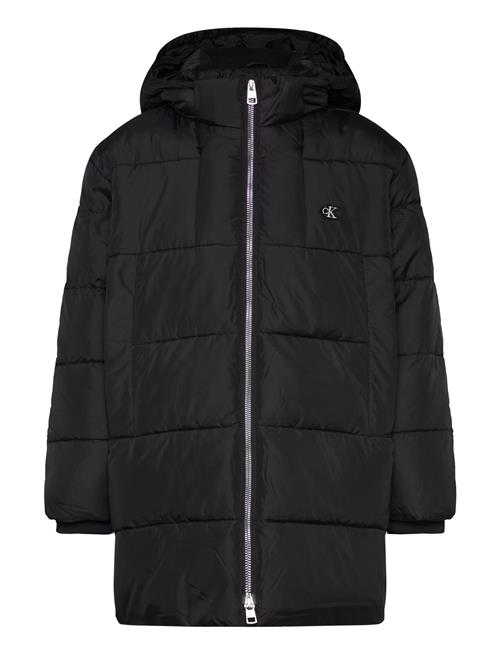 Se Calvin Klein Essential Parka Puffer Calvin Klein Black ved Booztlet