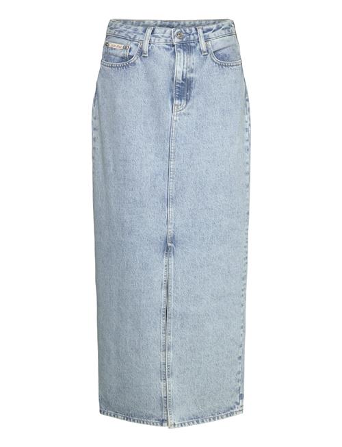 Calvin Klein Jeans Maxi Denim Skirt Calvin Klein Jeans Blue