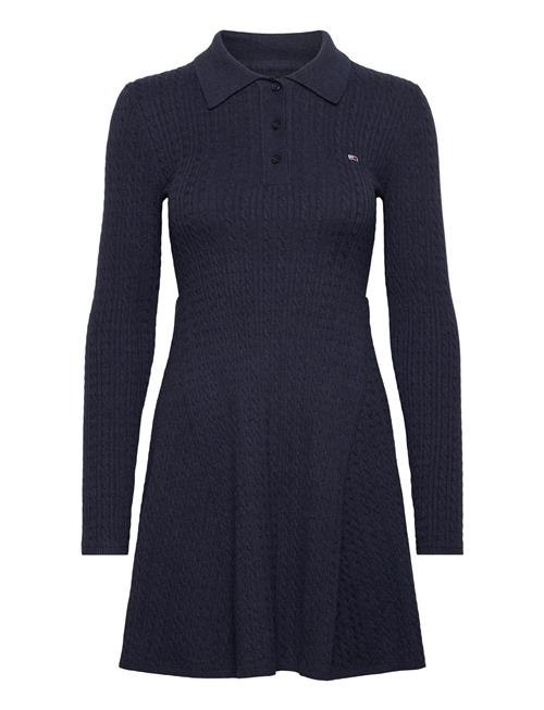 Tommy Jeans Tjw F&F Polo Cable Sweater Dress Tommy Jeans Navy