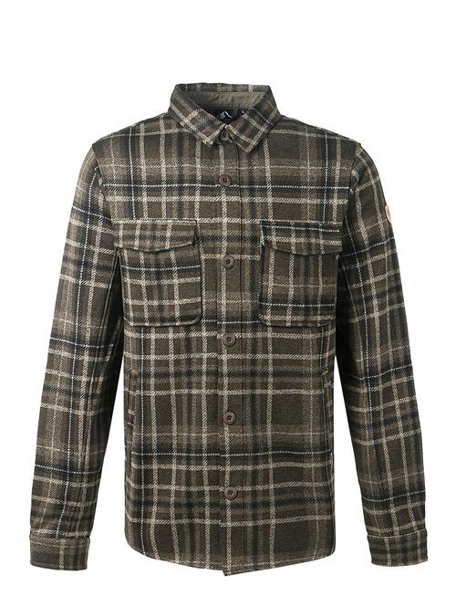 Se Whistler Dewey M Checked Fleece Shirt Whistler Khaki ved Booztlet