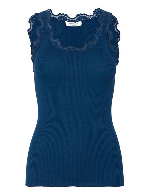 Rosemunde Rwbabette Sl U-Neck Long Lace Top Rosemunde Blue